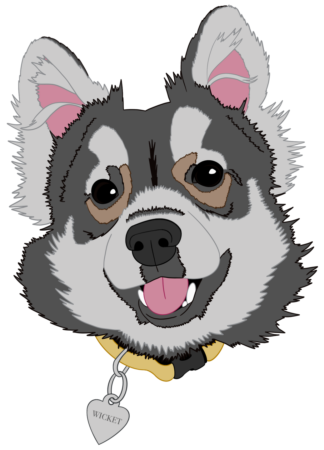 Flat Colors - Pupper - Wicket