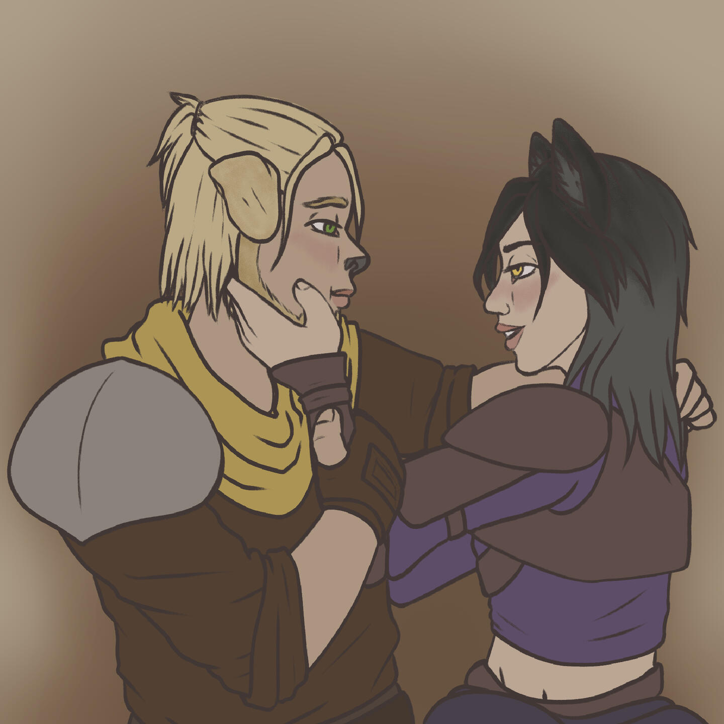 Sketch &amp; Flat Color - "I love you too."